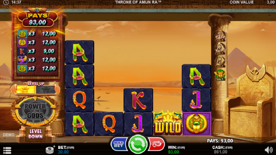 Throne of AmunRa Slot Big Win