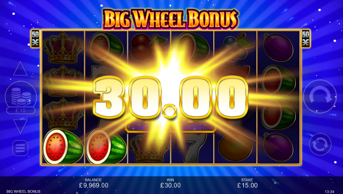 Big Wheel Bonus Big win