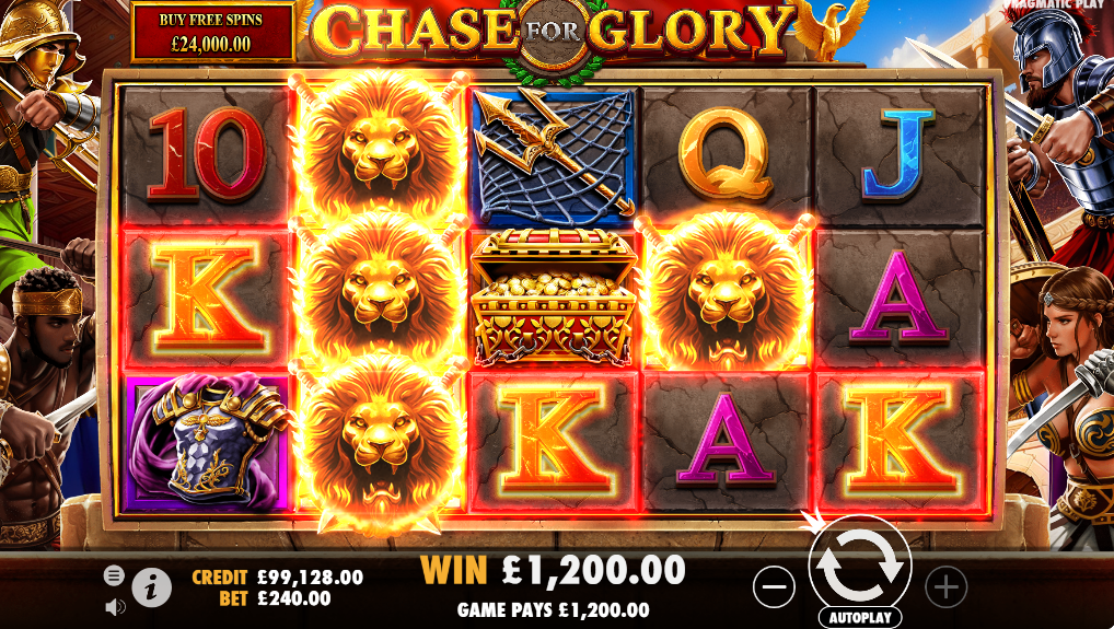 Chase for Glory slot big win