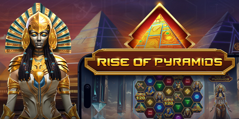 rise of pyramids slot logo